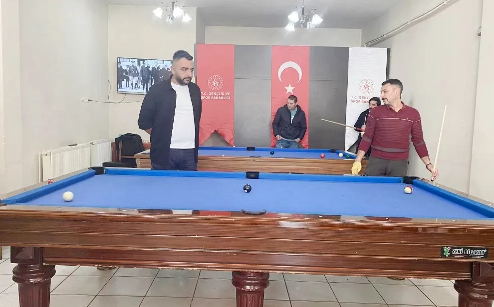 İlçede Bilardo Turnuvası Yapıldı