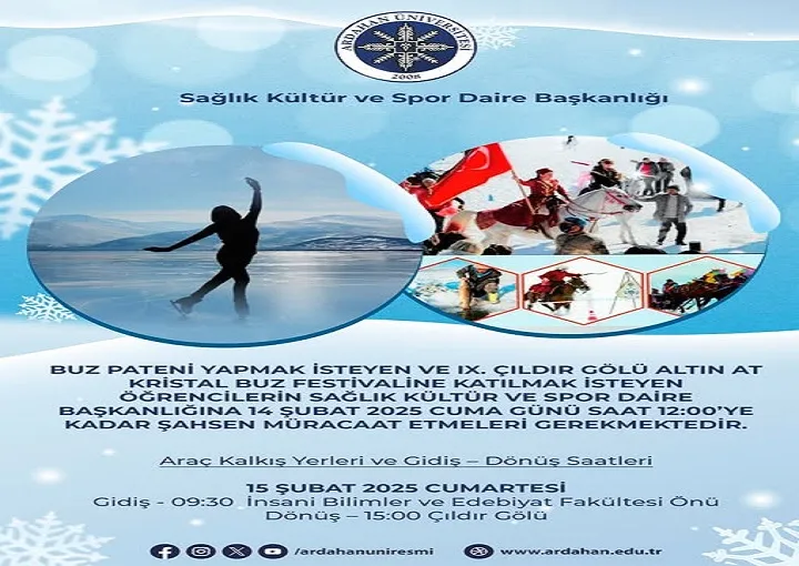 ARÜ Buz Pateni Yapmak İsteyenleri Bekliyor 