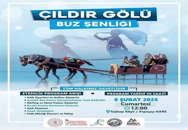 Arpaçay Kaymakamı Çıldır Gölünde Festival Yapıyor.