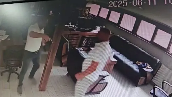 İş insanını öldüren boğuşma! Dehşet anı kamerada!